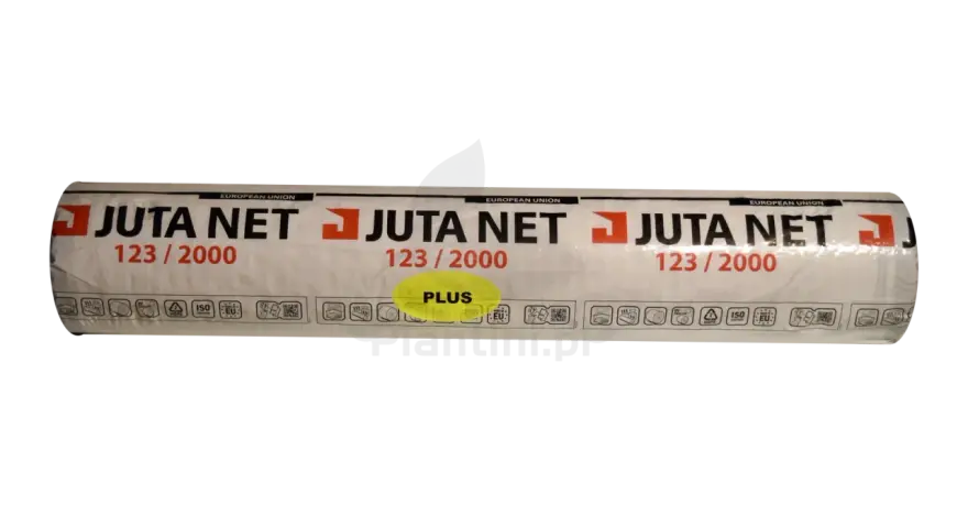 Rolka siatki JUTA NET 123/2000, z certyfikatami ISO i EU. Idealna do wielu zastosowań.